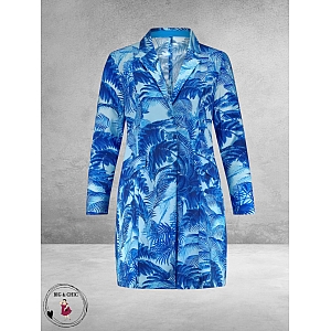 Plus Basics Blazer Long Jacket Hawaii